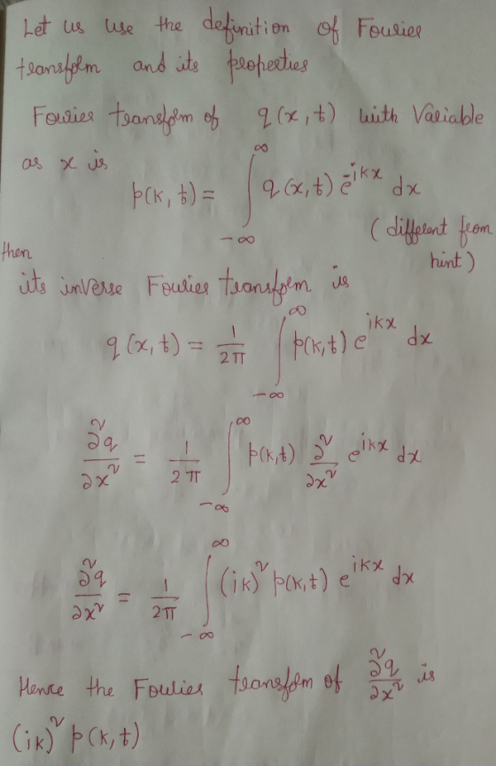 defination of Fousies apedhes Let us se the t9onsflm and its FOusies tsansldm of xt) luith Vatiable thon hunt) ts nverse Fous