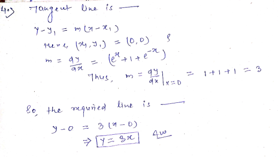 ne is 0, 0) (24,3,) Thus A 20 the line is 4w y