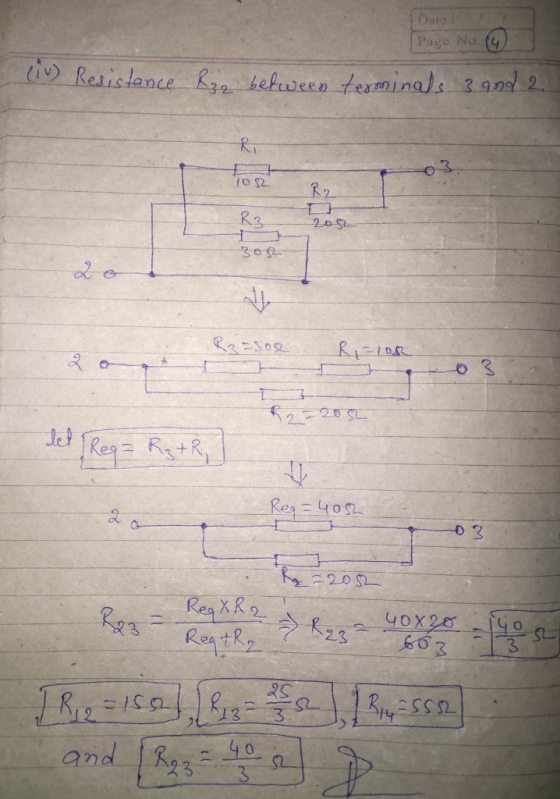 Page No. (y os R3 2eg leh Rea X R2 40 x2.er 늬은 23 03 こ-IC.Q..1. İ R 2C 43 23,--3