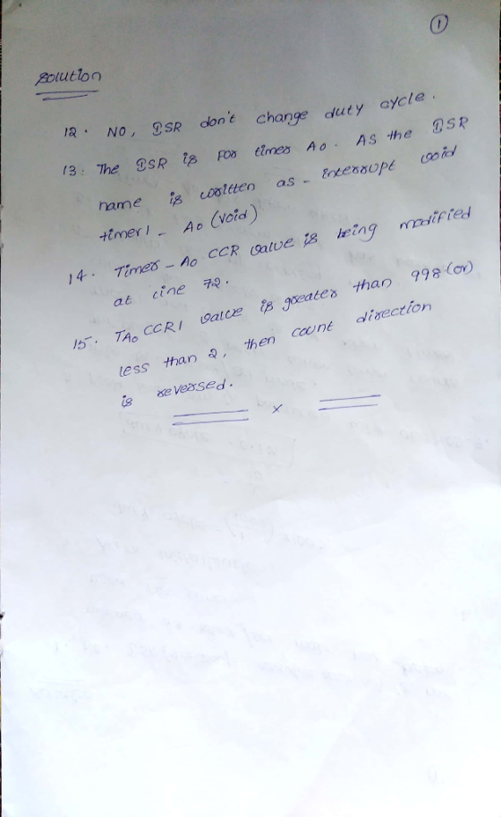 Bolutlon NO, 2SRdont Change duty aycle 13: The DSR is FOO Eimes Ao. AS he oid as- Entes80pt hame ig cooltten timer Ao Cvcid)