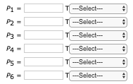 TSelect P1 P2 TSelect T-Select P3 P4 TSelect TSelect Ps T-Select P6
