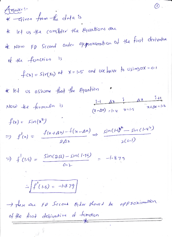 一て亻i ven ·tyom No FD Second ordev a tRe nChon s ㄳt5x j C-An) :).yx-. I.S fo)Sin(x 2- :。ド(1.5) = -1-879
