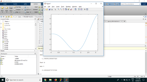MATLAB R2018a Figure Search Documentation Log In EDITOR naertfEile Edit View Insert Iools Desktop Wndow Help ב 3 っ见A a ם困 Fi