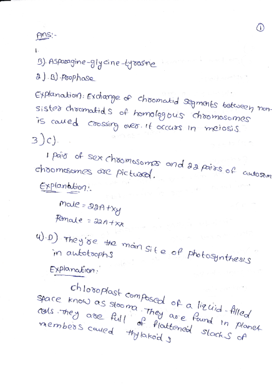 nS: a).8) Poophase sisted chaomatid S of homolg bus chbomosomes is caued Coossirg oveo. occs in mciosi S Explankio male -Sty