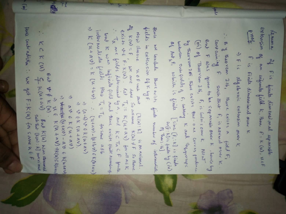 -) Fis algebraic extensím even. ey tho vem 3.16, tur existsa field F NAT f, is Galois own k (iii) Tha vom 3.16, bryoups taut