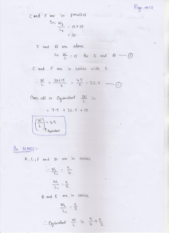 re 凸 C and f ane n Panall el ーニ15 + 15 Eand月are alone So W C ond Fa in series withE 4J 30 4-15 4 5 7-5 t 22.5 + 15 = 45 in se