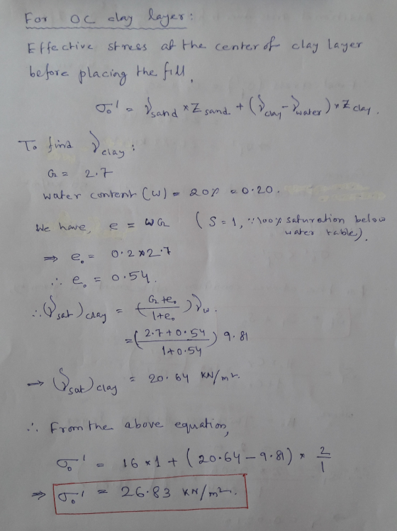 clay layer Effe ctive sFrees ap the Center be fore placiny the ful rc. 2lanaz wnd. t.(AIA7-2ae.)误cl°1 q:/。 water o san cia