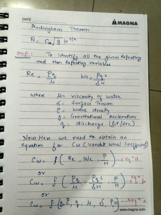 DATE i MAGNA Buckingha Theom Stef-一10-1 dentibit-all, the given ape ting We 2. 2Water density Gravitational ouscha -Acc lera