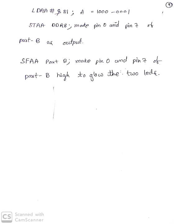 STAA DDAEmoke pin D and pin t paat- e as ας utput SFAA Past make pn O cund pin past B high to goca the too ledt. SScanned wit