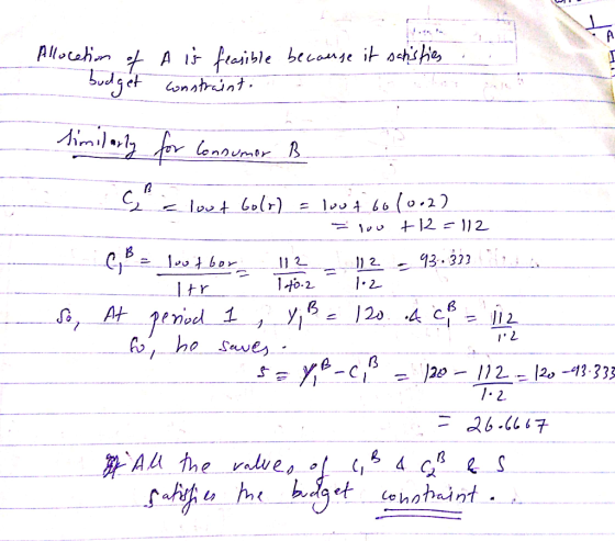 A Alocahnf A F foible beconse it ohshie budget onatrint lenoumtr B 0.22 lo t bolr 466 12 12 B 93.323 2 1to-2 , At period 1 h