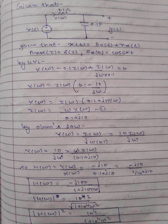 Gaiven thats w. 0-12 Itw) 0-1 given that- RmaeCt1 SCT) Se(t)cos Grt Sxct)+moe (t) 1VL- 6-1エlw) I(w).こb Jwxo-1 6-1-1t 30 O1+JI