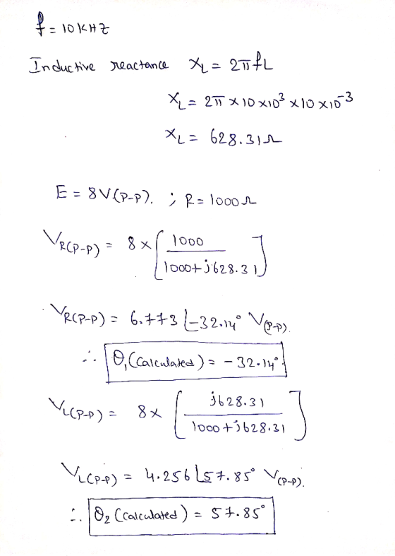 2L nductive eactane xiDメ メID メ)O = 2 628.31 E 8V(P-P). R- l000^ VCP-P) 1000 l000+j628.3 V2P-P)63t32- Ve). 0,Ccaleulaked) 32.1