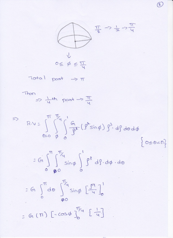 2. Total past → Then 4th past → 2G | | sin φ )fs dp.dφ.de
