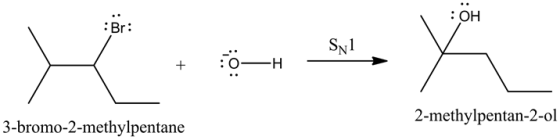 : \u043e\u043dBrSNI2-methylpentan-2-ol3-bromo-2-methylpentane