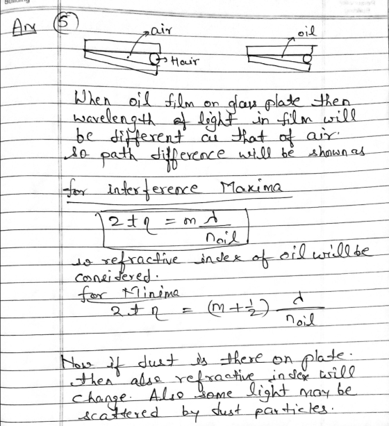 AN air Hauir dau plade dhen wxelength ghnfil 1ile hat ot air path din ecOce ill bshan a on Indexfexence Maxima 2t9 xejractive