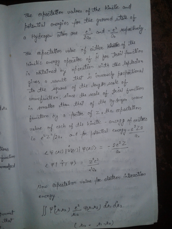 ae aheoaiton values of the Potau.thal eie for tle geaund cto o ok e ale to the puar tr ap eeray R12