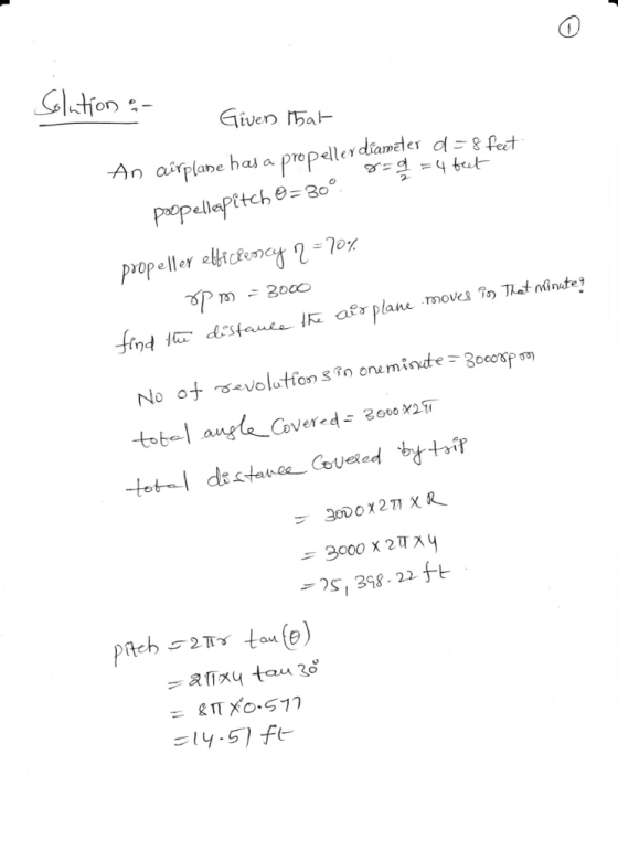 tion:- An airplane hala propellerdender d=8Rt propeller elyefencす1:70 ars plane moves T Thet minute tobe an le Cover d200o2 l
