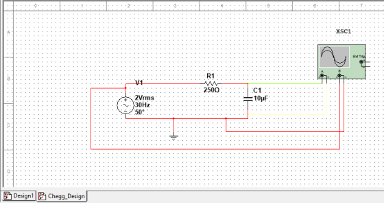 5- 0 XSC1 Ext T R1 C1 t0pF 2500 30Hz DesignCegg Design