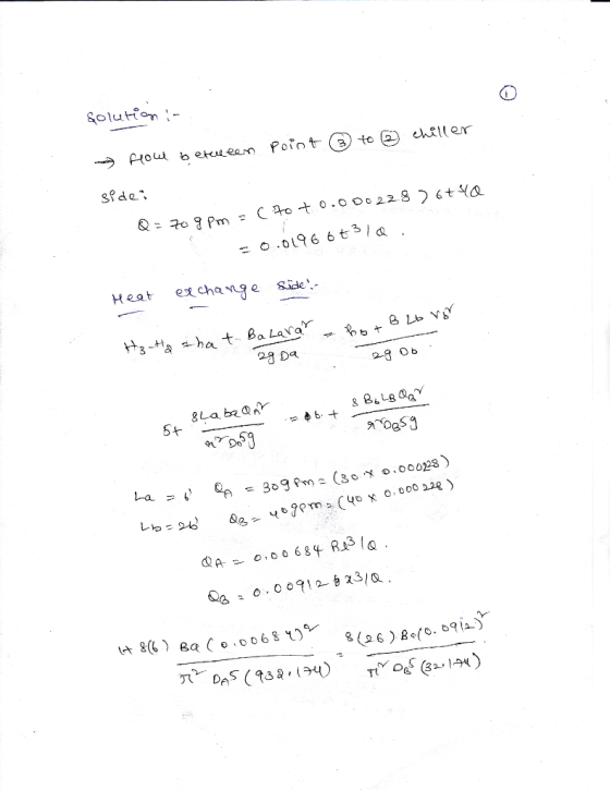Solution side e.70 J Pm cao to.oo。228):tYo Heat exchange sae. 28 Ob aroas3 91 Do 3.9 068%)