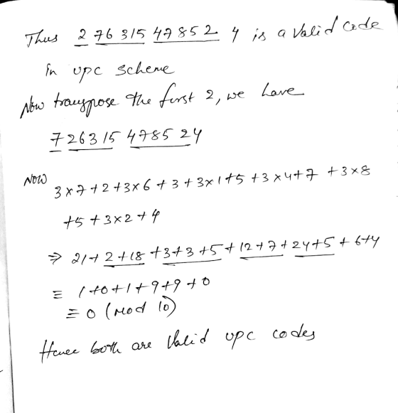 Thus 276 3/5 4985 2 7 is id Cade in upc Schene Lave Abas taugnore the frst 2, 7263/54&5 29 NOZW 3 x tS +3 x4+7 +3 x8 2+3x6 3