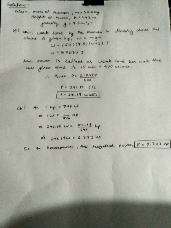 (So)(9.8) (443) J Pown,P 27079 P 341.1q watts hosepoe , the rapato Pawe P 0 323 hp So