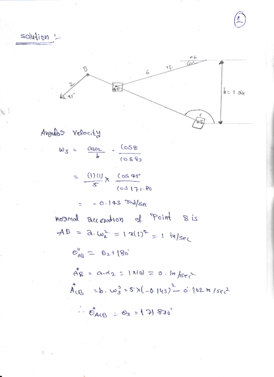 souion Avgues Velocity Sec Point B is AUB-b.ug.Sx(一0143) __ o.7s2. /src2.