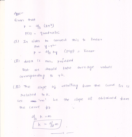 Any iven that PC1)uad vatrc (I) Insides to convert this to linea- Put (II) data is n vid ed But co e should take avevage vala