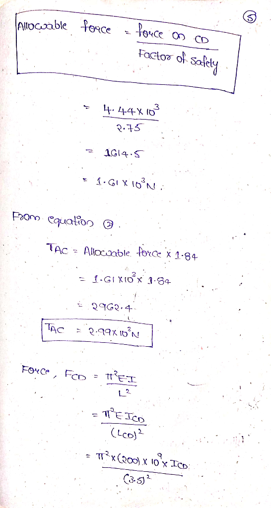 Pouce Allocable toRce On CD Facto o safely 2.5 AGI4.S Paom cauation TAC= Allocabie. Porce x 1-84 .GIXIOX 3.84 -- TAC FOY Ce F