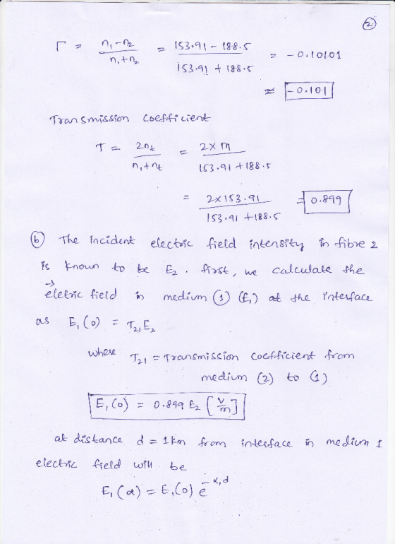IS3.91 88. 2.toto1 LS3.91 188 S 2xIS3 o.81 -The incident electric field inten r&t fibe2 #tun ost, we calculate the whese smiS