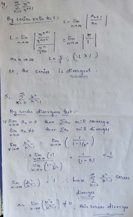 ant) tseie ratio tes t ain nt t A liw So, the Serua tc divna ent . 8 senas diveene tut i- Senie tim an to then gan wldi verge