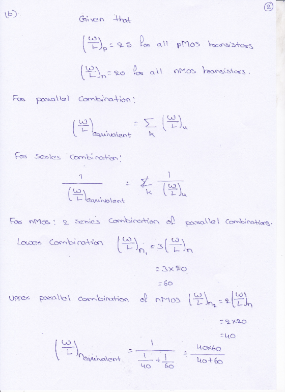 b) Given thot enn:Ro 4% all nMos hon euivalent sallel Combination 2.3 × 20 euivalent 4o 6o