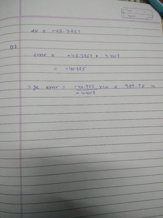 Date Page No dv 45. 3267 40 925 % a39 : 75 ese errore -4.401 구