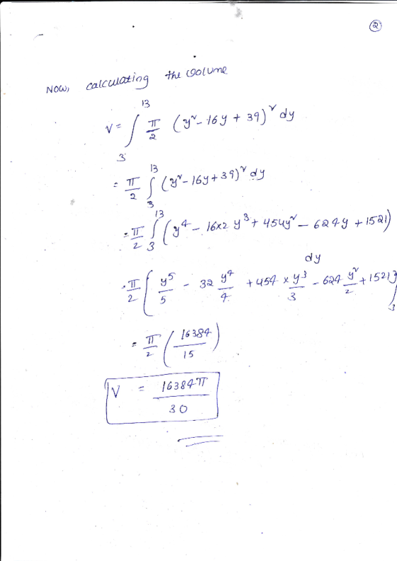 Now calculatiag he C9otume 13 3 13 13 531 dly 4 4 3 . т, 1638 - 215 16384 30 V