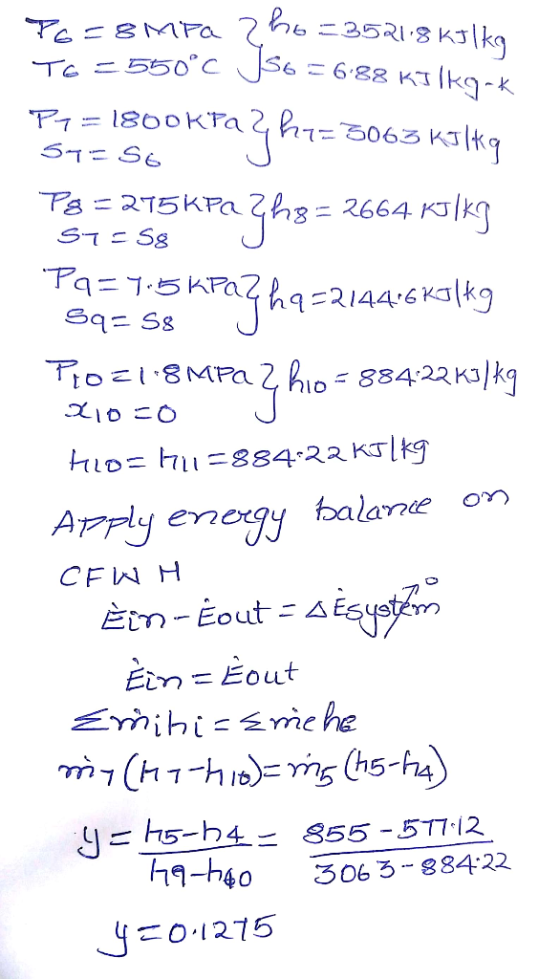 T BMFa 7h6 =352 8 KJ|kg 550 C S6 こ688 KI <Pa 2, 1 アィ 3063 KI|Kq S7ニS6 Ps 275KPA Kkg ニ 2664 S7ニS8 9-2144 6Kkg Sq Ss 884:22 K3k