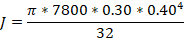 π * 7800 * 0.30 * 0.404 32