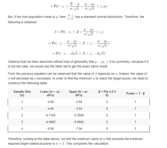 X - Pr <H) But, if the true population mean is u, then has a standard normal distribution. Therefore, the following is obtain