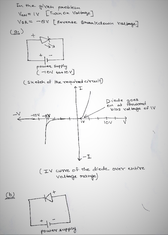 (을) pousen Sappu (Sketch of the requires↓crcuit ) 1V lov V ( IV cune, or the dode-over enhre b)