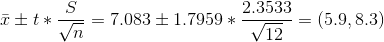 7.083 1.7959 (5.9,8.3) 2.3533 V12