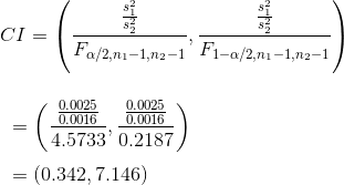 o/2.ni-ї,n2 0.0025 0.0025 0.0016 0.0016 4.5733 0.2187 - (0.342,7.146)