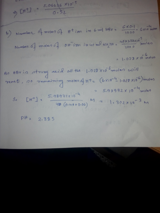 5,06636X105 - [HT 0.52 Схо. - tion in 6 ml HBr -4 CX10 holes Numb Number of moles of oth im innom NHOH 40x2.57110 miles 1000