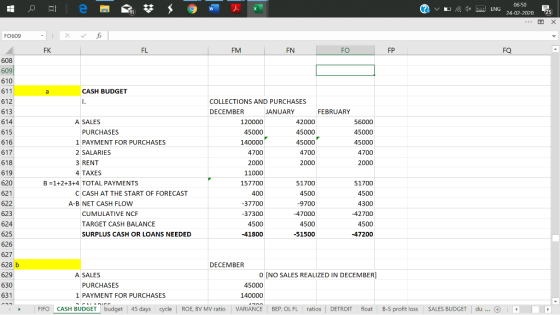 ? v L 1 06-50 ENG 24-02-2070 25 X fix F0609 - 2 FK FLFMFN FOFP F Q - 608 a CASH BUDGET 609 610 611 612 613 614 615 616 617 61
