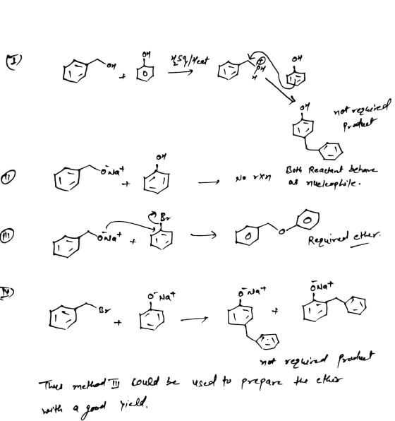 pp o yksylate not required prochet - No rxn Both Reactant behave as nucleophile. to be ed ether. or - 05- Onat so not requi