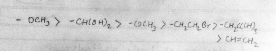 - OCH> - CHLOH), > -COCH, > -CH2CH, Br) - CHUCH) » CH=CH₂