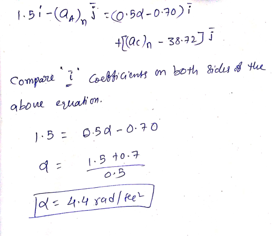 I 1.51-(QA), J =(0.59-0.70)7 | 40cm - 38-42Ji . compare I coefficients in both sides of the above equation. 1.5 = 0.50-0.70 Q