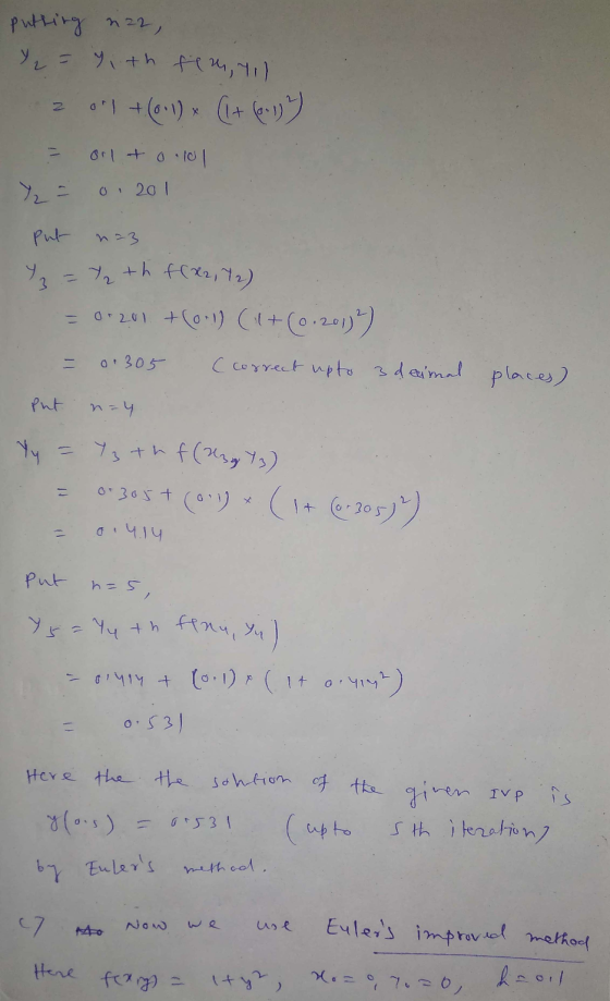 putting nz2 Ye=Yith fe M, Yil **1 +(01) 6+ (y 0.101 0 201 put th f(x2, 72) 3 = 0+201 +0.0) (1 +0.2017 0 305 C correct upto 3
