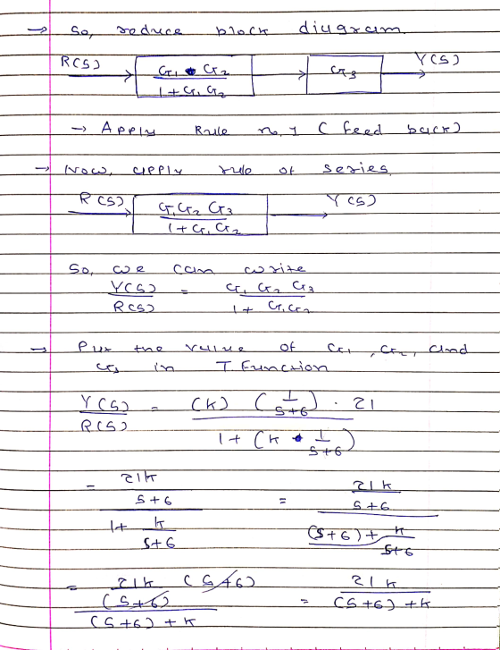 So, seduce block diugra RCS) Yos) है| > Car- Ска. ttcr. Iz - Apply Rule c feed eed backa Now, UPP1 ч. hele of sesies RCS? Ycs