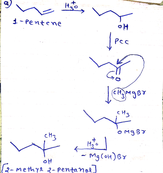 1-Pentene Pec OM9B cH3 136 Mg(au)Gx oH 2-methy요 2-pentanoa)