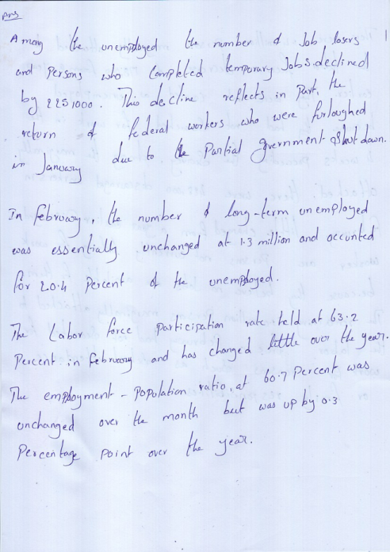 num be arol S decine ん 225 1000 were woe vevn m en YU num bcY -erm un emploe csasenl unchangd ill and oceuntd anol OcCun o bo