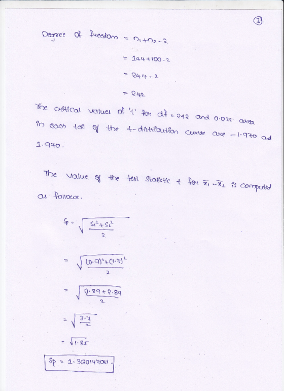 3 Degee 14 100-2 2442 や242 1.310 The value the test Startte t loex,Ж。c compute, au Poltocor 0.89? 9
