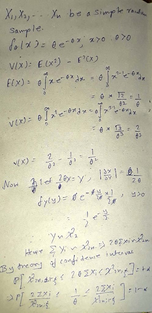 l)X2),- Sample. Xn .be a Simpk γαυ./um 02 X)2 1 22